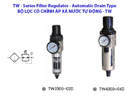 Bộ lọc có chỉnh áp xả nước tự động TW